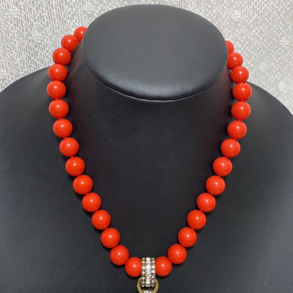 *SOLD*Heidi Daus "Super Chic"  Swarovski Crystal Enamel Bead Necklace & Earrings - Picture 7 of 12